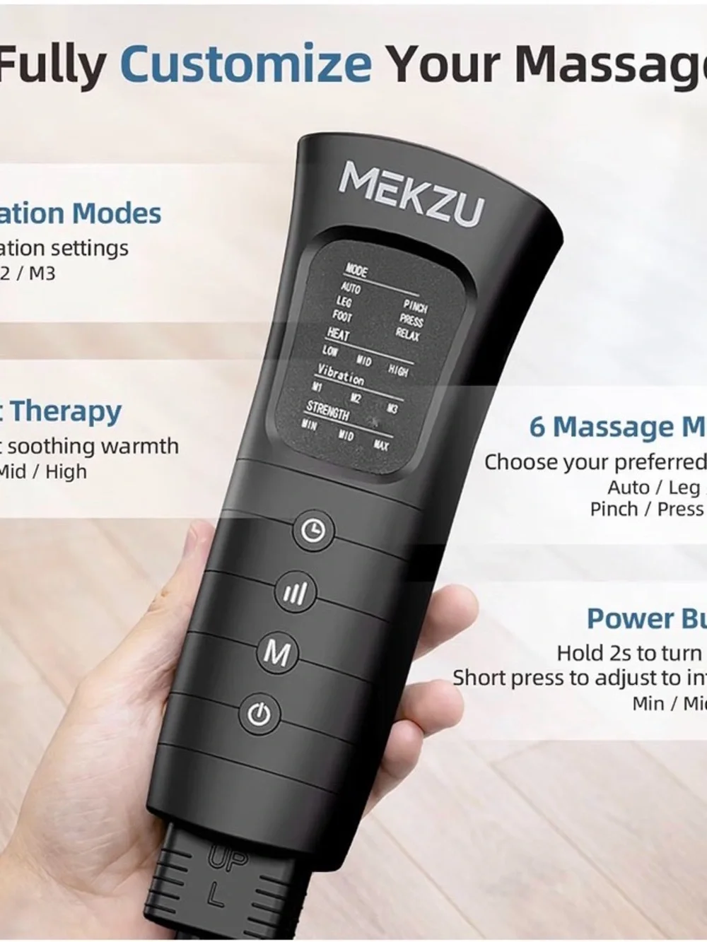 Air Compression Heated Leg Massager Boots